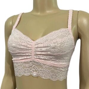 NWOT PINK Victoria’s Secret Light Pink Lace Bralette